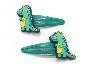 Dětské sponky s dinosaury, 2 ks