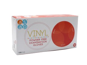 Vinylové rukavice, 100 ks, velikost "M"