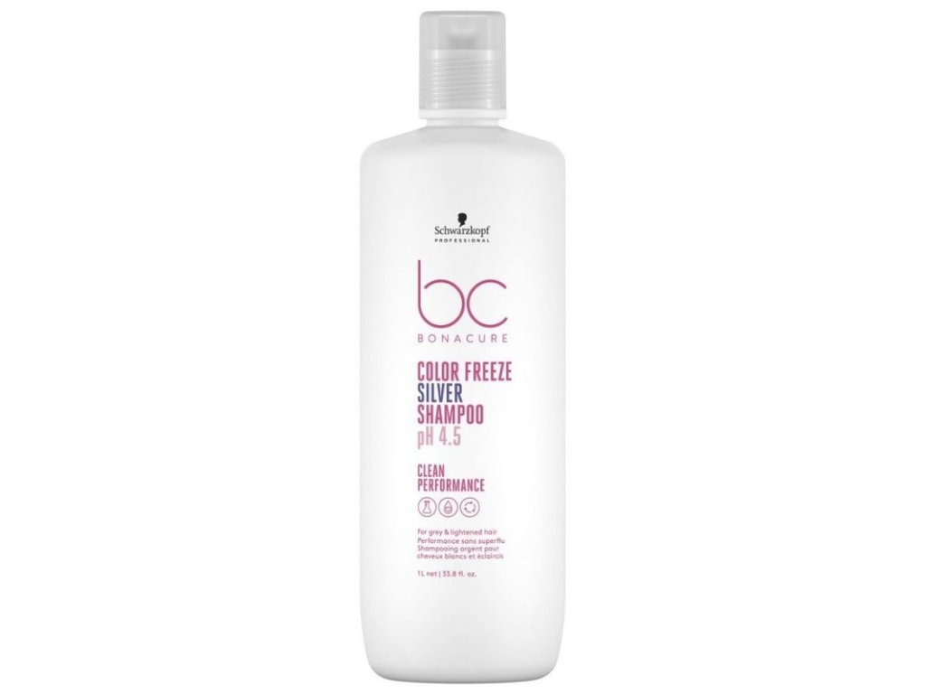 SCHWARZKOPF BC Color Freeze pH 4.5 Silver Shampoo 1000ml - strieborný šampón na melírované vlasy
