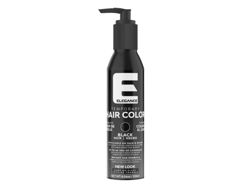 62306 docasna barva na vousy a vlasy elegance temporary hair color cerna 120 ml