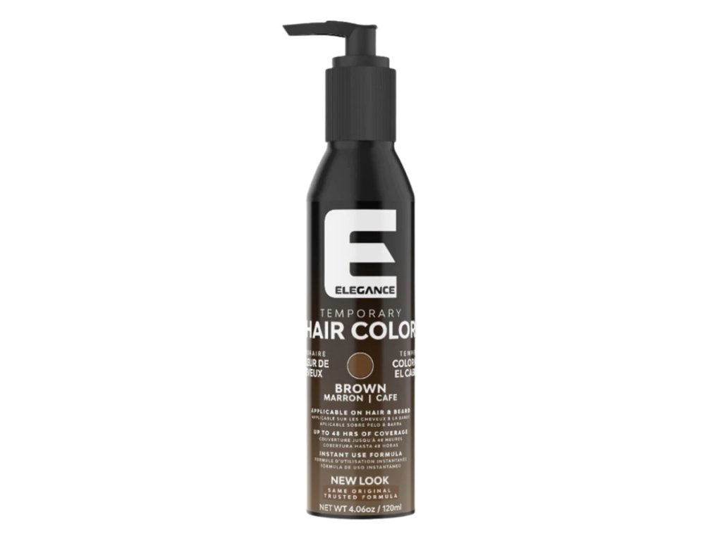 62309 docasna barva na vousy a vlasy elegance temporary hair color hneda 120 ml