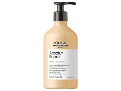 LOREAL Serie Expert Absolut Repair Gold Quinoa Shampoo 500ml - pre veľmi poškodené vlasy