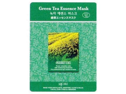 MJ CARE Green Tea Zelený čaj - antioxidačná čistiaca pleťová maska proti vráskam
