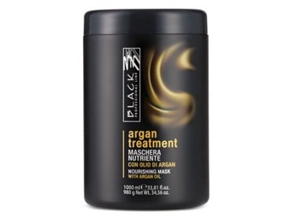 BLACK Argan Treatment Maschera 1000ml - arganová regeneračná maska na poškodené vlasy