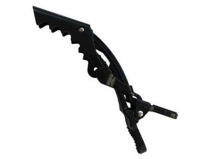 DUKO Pomôcky Crocodile Hair Clips Black - plastová spona na vlasy 11,5cm - čierna