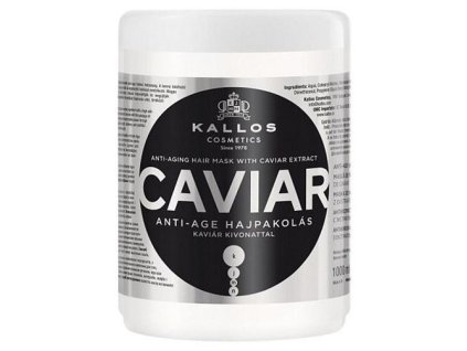 KALLOS KJMN Caviar Hair Mask 1000ml - regeneračná maska na poškodené vlasy