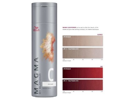 WELLA Professionals Magma By Blondor 120g - Clear Powder domiešavač, pre studené tóny