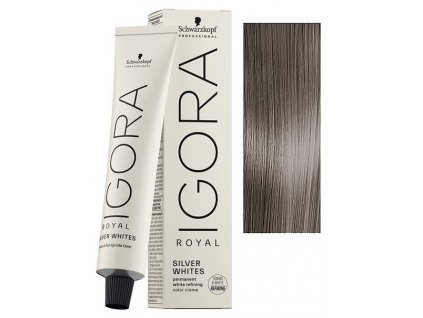 Schwarzkopf Igora Royal Silver Whites 60ml - farba pre strieborné a biele vlasy - Slate Grey