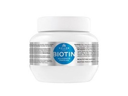 KALLOS KJMN Biotín Hair Mask 275ml - maska pre tenké, slabé a lámavé vlasy