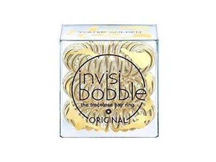 INVISIBOBBLE Original Light Gold 3ks - Špirálové gumičky do vlasov - priehľadné zlaté
