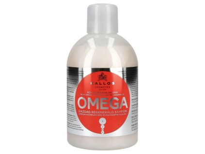 KALLOS KJMN Omega Shampoo 1000ml - šampón na lámavé vlasy a rozštiepené končeky