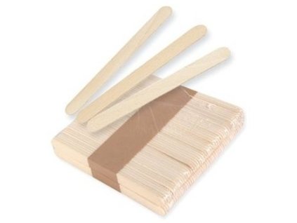POLLIÉ Drevené špachtle na nanášanie depilačného vosku 115 x 15mm - 100ks