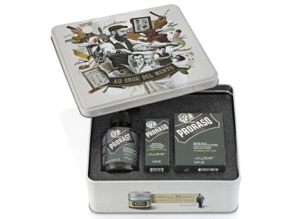 PRORASO Cypress Klasická darčeková sada prípravkov na bradu (cyprus a vetiver)