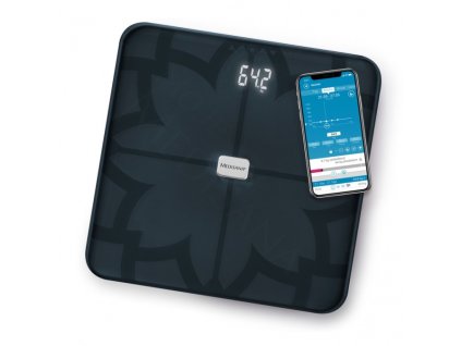 MEDISANA BS 450 BL CONNECT - Analytická digitálna váha do 180kg s Bluetooth - čierna