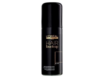 LOREAL Professionnel Hair Touch Up Black 75ml - sprej pre krytie šedín a odrastov - čierny