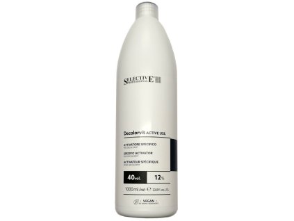 SELECTIVE Professional 12% (40vol) Decolorvit Active Use - emulzný peroxid anti-yellow 1000ml