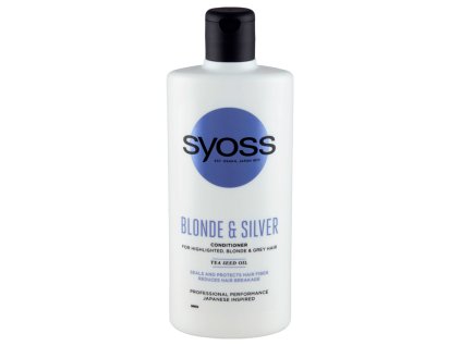 SYOSS Professional Blonde And Silver Conditioner 440ml - pre melírované, biele a sivé vlasy