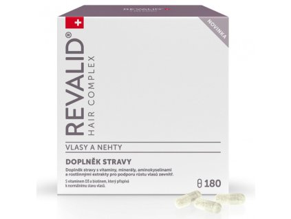 REVALID Hair Complex 180 kapsúl - vitamíny pre podporu rastu vlasov
