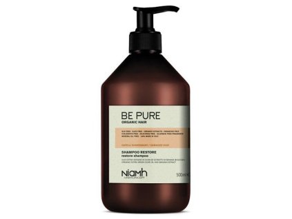 NIAMH Be Pure Restore Shampoo 500ml - obnovujúci šampón pre poškodené lámavé vlasy