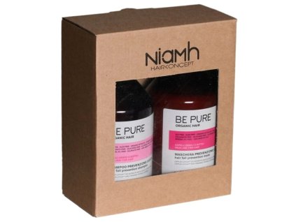 NIAMH Be Pure SET Hair Fall Shampoo 500ml + Hair Fall Mask 500ml - starostlivosť proti padaniu vlasov