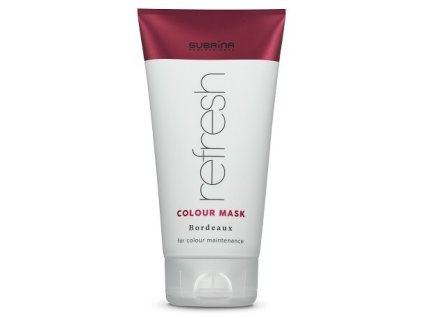 SUBRÍNA Refresh Colour Mask Bordeaux 150ml - vyživujúca farbiaci maska na vlasy - bordó