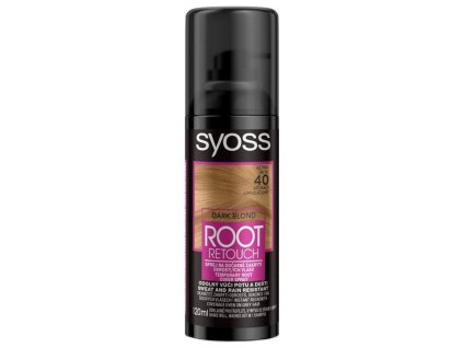 SYOSS Root Retouch DARK BLOND 120ml - tónovacia farba na odrasty v spreji - tmavá blond