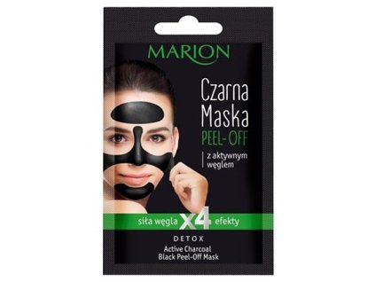 MARION Face Black Mask Peel-Off Detox 6g - odlupovacia pleťová maska