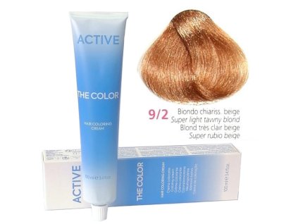 ACTIVE The Color Permanentná krémová farba - Najsvetlejší béžový blond 9-2
