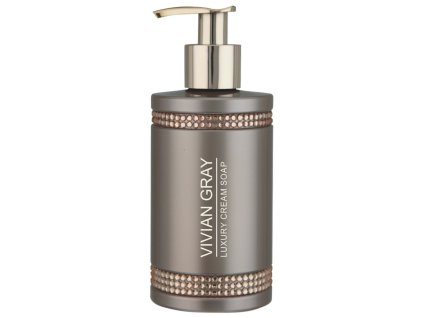 VIVIAN GRAY CRYSTALS BROWN Luxury Cream Soap 250ml - luxusné tekuté mydlo na ruky