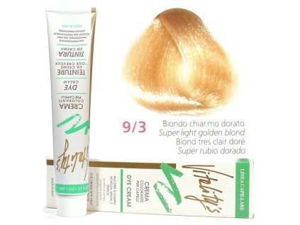 VITALITYS Green Permanentná krémová farba na vlasy - Najsvetlejšia zlatá blond 9-3