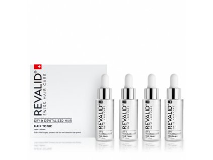 REVALID Hair Tonic With Caffeine 4x30ml - bráni vypadávaniu a podporuje rast vlasov