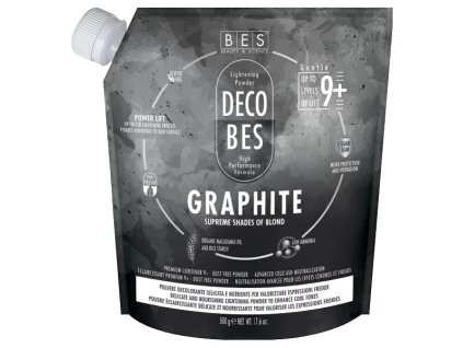 BES Decobes Graphite 9+ Gentle 500g - melír pre intenzívnu popolavo studenú blond