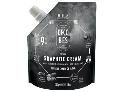 BES Decobes Graphite Cream 9 Gentle 250g - prémiový krémový melír s Babassu olejom