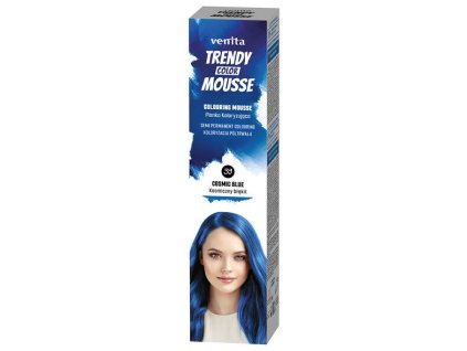 VENITA Trendy Color Mousse 39 COSMIC BLUE - farebné penové tužidlo 75ml - modré