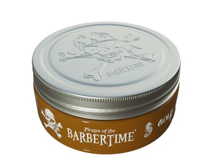 BARBERTIME Gold Pomade 150ml - stredne tužiaca pomáda na vlasy s vysokým leskom