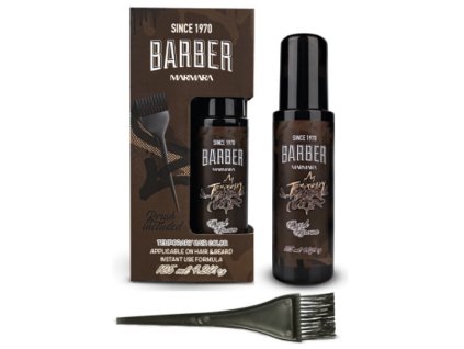 BARBER Marmara Temporary Hair Color DARK BROWN 125ml - farba na vlasy a fúzy - hnedá