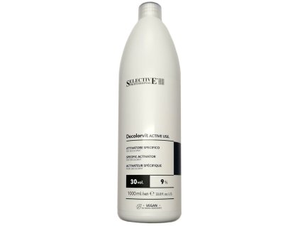 SELECTIVE Professional 9% (30vol) Decolorvit Active Use - emulzný peroxid anti-yellow 1000ml