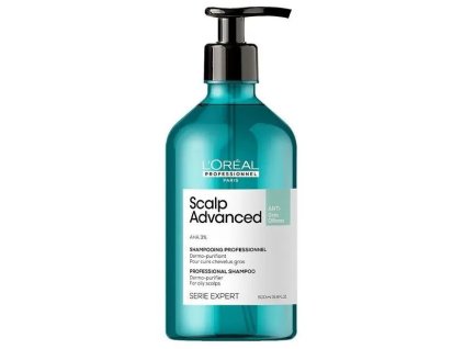 L´ORÉAL Scalp Advanced Anti-Oiliness Dermo-Purifier Shampoo 500ml - šampón na mastné vlasy