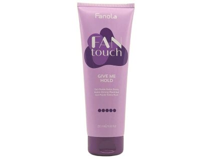FANOLA Fan Touch Give Me Hold Extra Strong Fluid Gél 250ml - extra silný gél na vlasy