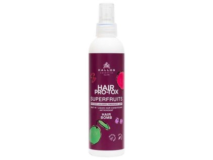 KALLOS Superfruits Pro-Tox Hair Bomb 200ml - bezoplachový posilňujúci kondicionér na vlasy