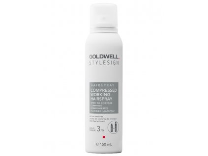 GOLDWELL StyleSign Compressed Working Hairspray 150ml - stredne tužiaci lak proti krepovateniu