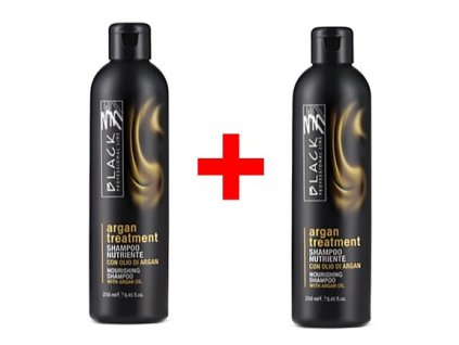 BLACK Argan Treatment Shampoo AKCIA 2x 250ml - arganový regeneračný šampón