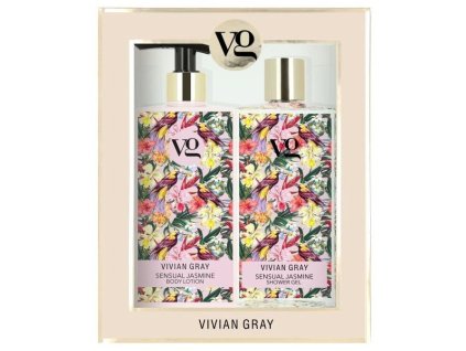VIVIAN GRAY SENSUAL JASMINE Shower Gel + Body Lotion 2x350ml - sprchový gél a telové mlieko