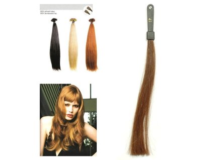 SO.CAP. Rovné vlasy Prírodný odtieň 8001LC 35-40cm - tmavá blond 17