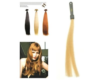 SO.CAP. Rovné vlasy Prírodný odtieň 8001LC 35-40cm - popolavá blond DB2