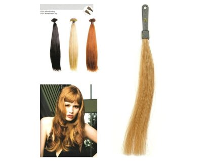 SO.CAP. Rovné vlasy Prírodný odtieň 8001LC 35-40cm- extra blond 26