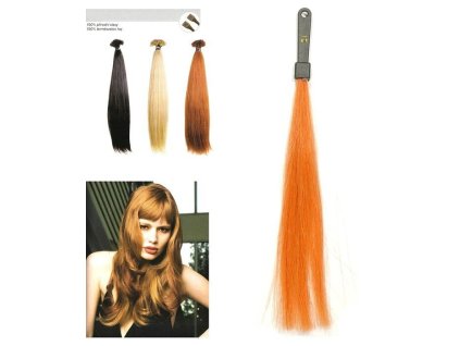 SO.CAP. Rovné vlasy Prírodný odtieň 8001LC 35-40cm - intensiv medená blond 21