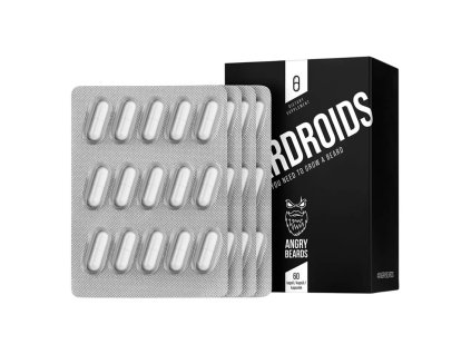 Vitamíny na růst vlasů a vousů ANGRY BEARDS Beardroids