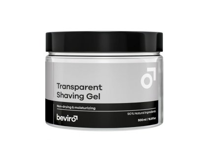 60221 gel na holeni beviro transparent shaving gel 500 ml