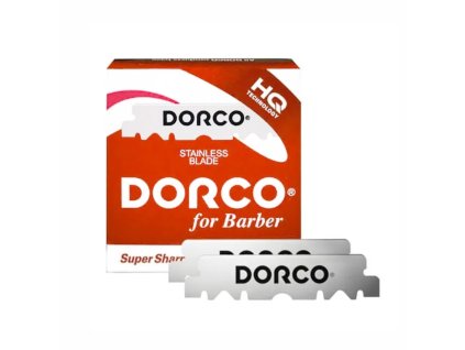 64784 polovicni ziletky na holeni dorco for barber prime red single edge 100 ks